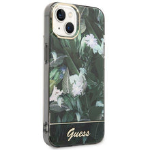 Заредете изображение във визуализатора на галерията – Guess GUHCP14MHGJGHA iPhone 14 Plus 6.7" green/green hardcase Jungle Collection
