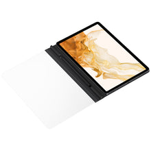 Заредете изображение във визуализатора на галерията – Note View Cover for Samsung Galaxy Tab S8 black (EF-ZX700PBEGEU)
