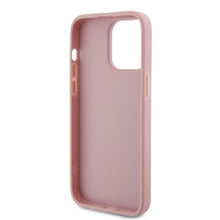 Заредете изображение във визуализатора на галерията – Guess GUHCP15XHG4SGP iPhone 15 Pro Max 6.7" pink/pink hardcase Glitter Script Big 4G
