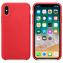 Заредете изображение във визуализатора на галерията – Silicone Case Soft Flexible Rubber Cover for iPhone XS / X red
