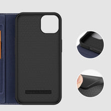 Заредете изображение във визуализатора на галерията – Dux Ducis Skin X2 case for iPhone 14 Plus case with magnetic flap blue

