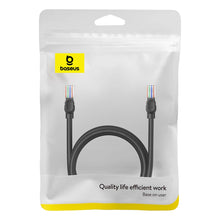 Заредете изображение във визуализатора на галерията – Baseus High Speed ​​Cat 5 RJ-45 Ethernet cable 1000Mb/s 1.5m round - black
