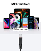 Заредете изображение във визуализатора на галерията – Acefast cable usb a tp lightning 8-pin mfi 2,4a c2-02 silicone 1,2m black

