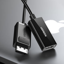 Заредете изображение във визуализатора на галерията – Ugreen Adapter Cable DisplayPort (Male) - HDMI (Female) 4K x 2K Black (MM137)
