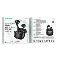 Заредете изображение във визуализатора на галерията – Borofone TWS Bluetooth Earphones BW30 Cheerful Black
