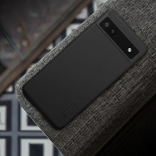 Заредете изображение във визуализатора на галерията – Nillkin Super Frosted Shield case for Google Pixel 6a cover + phone stand black
