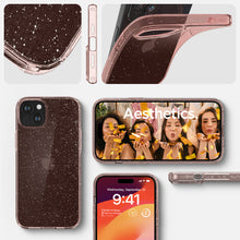 Заредете изображение във визуализатора на галерията – Spigen Liquid Crystal Glitter case for iPhone 15 - pink
