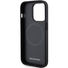 Заредете изображение във визуализатора на галерията – Mercedes MEHMP14X23RCMK case for iPhone 14 Pro Max 6.7" - black Smooth Leather MagSafe
