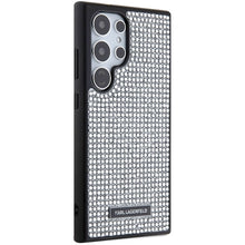 Заредете изображение във визуализатора на галерията – Karl Lagerfeld Rhinestone Metal Logo case for Samsung Galaxy S24 Ultra - silver
