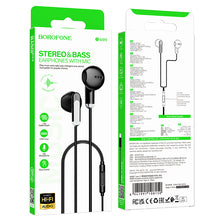 Заредете изображение във визуализатора на галерията – Borofone Earphones BM89 Surpass with microphone Type C black
