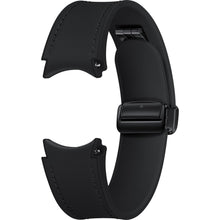 Заредете изображение във визуализатора на галерията – D-Buckle eco-leather strap for Samsung Galaxy Watch 6 / Samsung Galaxy Watch 6 Classic - black
