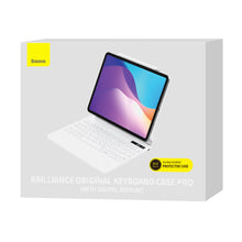 Заредете изображение във визуализатора на галерията – Baseus Brilliance magnetic case wireless keyboard with display iPad 10 10.9" (2022) white
