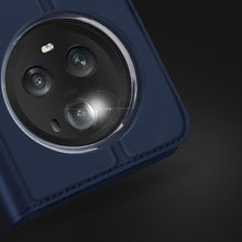 Заредете изображение във визуализатора на галерията – Dux Ducis Skin Pro Case for Honor Magic5 Pro Flip Card Wallet Stand Blue

