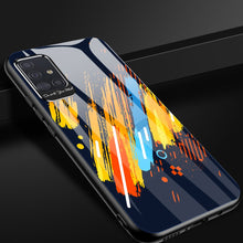 Заредете изображение във визуализатора на галерията – Color Glass Case Durable Cover with Tempered Glass Back and camera cover Samsung Galaxy A51 pattern 1
