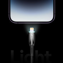 Заредете изображение във визуализатора на галерията – Baseus Glimmer Series cable with fast charging USB-C 480Mb/s PD 100W 2m blue
