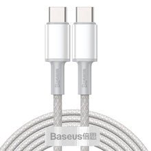 Заредете изображение във визуализатора на галерията – Baseus USB Type C - USB Type C cable fast charging Power Delivery Quick Charge 100 W 5 A 2 m white (CATGD-A02)

