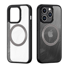 Заредете изображение във визуализатора на галерията – Armored case for iPhone 15 Pro with MagSafe Dux Ducis Aimo Mag - black
