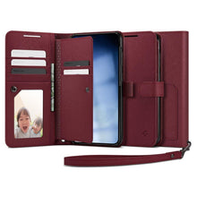Заредете изображение във визуализатора на галерията – Spigen WALLET "S" PLUS GALAXY S23+ PLUS BURGUNDY
