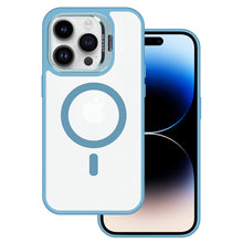 Заредете изображение във визуализатора на галерията – Tel Protect Kickstand Magsafe Case for Iphone 14 Pro Max blue
