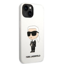 Заредете изображение във визуализатора на галерията – Karl Lagerfeld KLHCP14MSNIKBCH iPhone 14 Plus 6.7" hardcase white/white Silicone Ikonik
