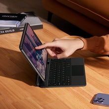 Заредете изображение във визуализатора на галерията – Baseus Brilliance magnetic case wireless keyboard with backlit keys and display iPad Pro 11" (2018/2020/2021) / iPad Air 4 10.9" / iPad Air 5 10.9" gray
