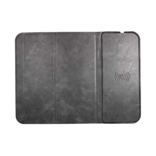 Mouse pad + wireless charger 15w ojd-82 brown/grey - TopMag