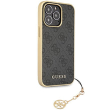 Заредете изображение във визуализатора на галерията – Guess GUHCP14LGF4GGR iPhone 14 Pro 6.1" grey/grey hardcase 4G Charms Collection
