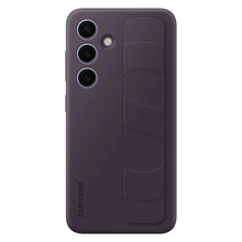 Заредете изображение във визуализатора на галерията – Samsung Standing Grip Case EF-GS921CEEGWW with holder / stand for Samsung Galaxy S24 - dark purple
