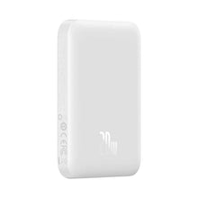 Заредете изображение във визуализатора на галерията – Power bank baseus with wireless charging support magsafe 15w- 6 000mah pd60w white ppcx020002 - TopMag
