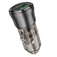 Заредете изображение във визуализатора на галерията – Borofone Car charger BZ25 Journey - USB + Type C - PD38W 3A black

