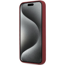 Заредете изображение във визуализатора на галерията – BMW Silicone Big Logo MagSafe case for iPhone 15 Pro - red
