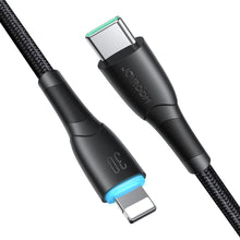 Заредете изображение във визуализатора на галерията – Joyroom Starry Series SA32-CL3 30W USB-C / Lightning cable 1m - black
