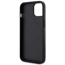 Заредете изображение във визуализатора на галерията – Guess GUHMP14MP4RPSK iPhone 14 Plus 6.7" black/black hardcase 4G Printed Stripes MagSafe
