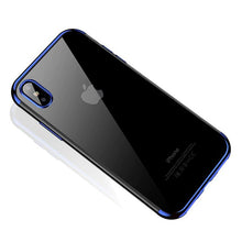 Заредете изображение във визуализатора на галерията – Clear Color Case Gel TPU Electroplating frame Cover for Samsung Galaxy A50s / Galaxy A50 / Galaxy A30s blue
