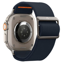 Заредете изображение във визуализатора на галерията – Fabric Strap for Apple Watch 4/5/6/7/8/SE/Ultra (44/45/49mm) Spigen Fit Lite Ultra - Navy Blue
