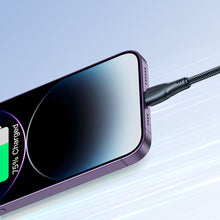Заредете изображение във визуализатора на галерията – Joyroom cable USB - Lightning 2.4A 0.25 m black (S-UL012A11)
