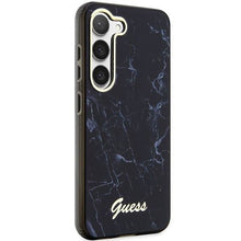 Заредете изображение във визуализатора на галерията – Guess GUHCS23SPCUMAK S23 S911 black/black hardcase Marble
