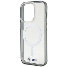 Заредете изображение във визуализатора на галерията – BMW Silver Ring MagSafe case for iPhone 15 Pro Max - transparent
