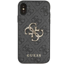 Заредете изображение във визуализатора на галерията – Original Case GUESS 4G Big Metal Logo GUHCPX4GMGGR for Iphone X/ Xs grey
