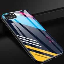 Заредете изображение във визуализатора на галерията – Color Glass Case Durable Cover with Tempered Glass Back and camera cover iPhone SE 2022 / SE 2020 / iPhone 8 / iPhone 7 pattern 5
