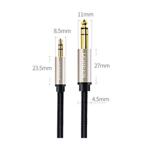 Заредете изображение във визуализатора на галерията – Ugreen cable audio cable TRS mini jack 3.5mm - jack 6.35mm 2m gray
