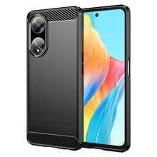 Заредете изображение във визуализатора на галерията – Flexible case with a carbon pattern for Oppo A98 5G Carbon Case - black
