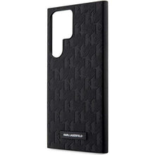 Заредете изображение във визуализатора на галерията – Karl Lagerfeld KLHCS23LSAKLHPK S23 Ultra S918 hardcase black/black Saffiano Mono Metal Logo
