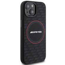 Заредете изображение във визуализатора на галерията – AMG Silicone Carbon Pattern MagSafe Case for iPhone 15/14/13 - Black
