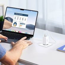 Заредете изображение във визуализатора на галерията – Ugreen CD244 65W USB-A / 2x USB-C GaN fast charger - white
