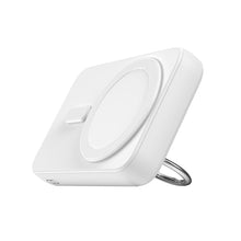 Заредете изображение във визуализатора на галерията – Wireless power bank 10000mAh Joyroom JR-W050 20W MagSafe with ring and stand - white
