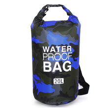 Заредете изображение във визуализатора на галерията – Waterproof Dry Bag Type 1 20L blue camouflage
