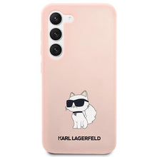 Заредете изображение във визуализатора на галерията – Karl Lagerfeld KLHCS23SSNCHBCP S23 S911 hardcase pink/pink Silicone Choupette
