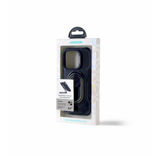 Заредете изображение във визуализатора на галерията – Joyroom Dual Hinge case for iPhone 14 Plus armored case with a stand and a ring holder black
