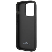 Заредете изображение във визуализатора на галерията – Case BMW BMHCP14X22RPSK iPhone 14 Pro Max 6.7" black/black Leather Seats Pattern
